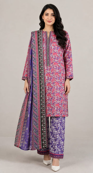 Lawn Printed Cutwork Shirt
