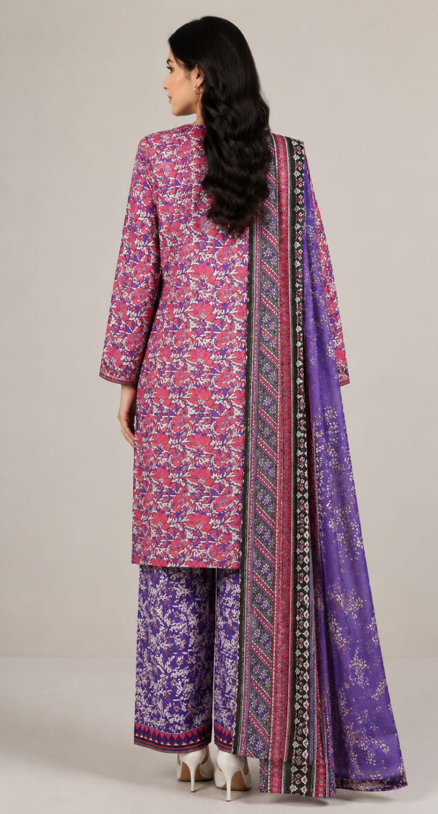 Lawn Printed Cutwork Shirt