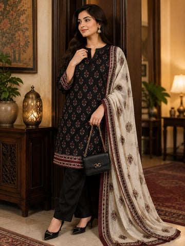 Printed Lawn 3-Piece