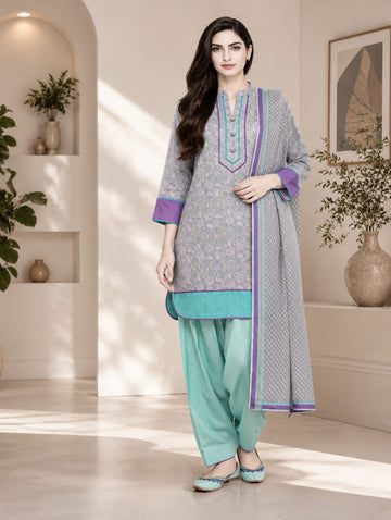 Printed Lawn 3-Piece