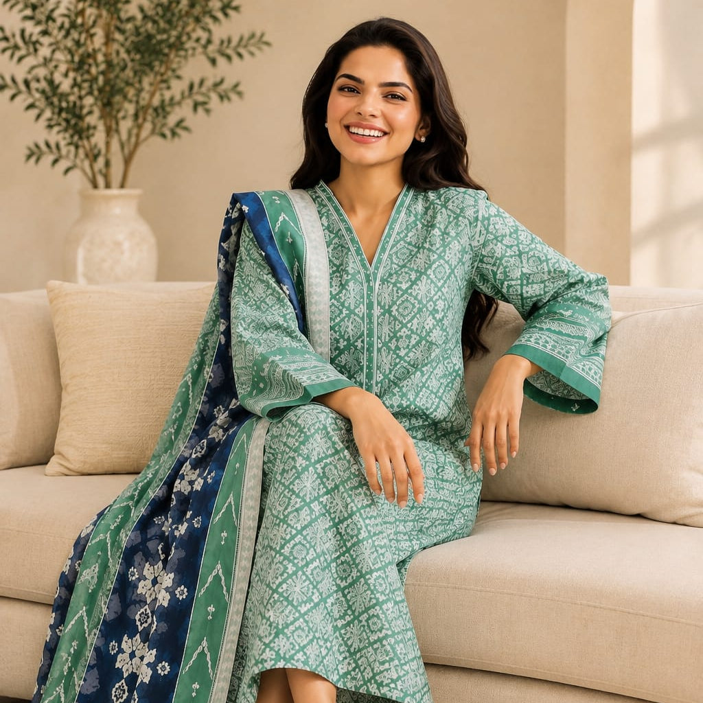 Printed Lawn 3-Piece