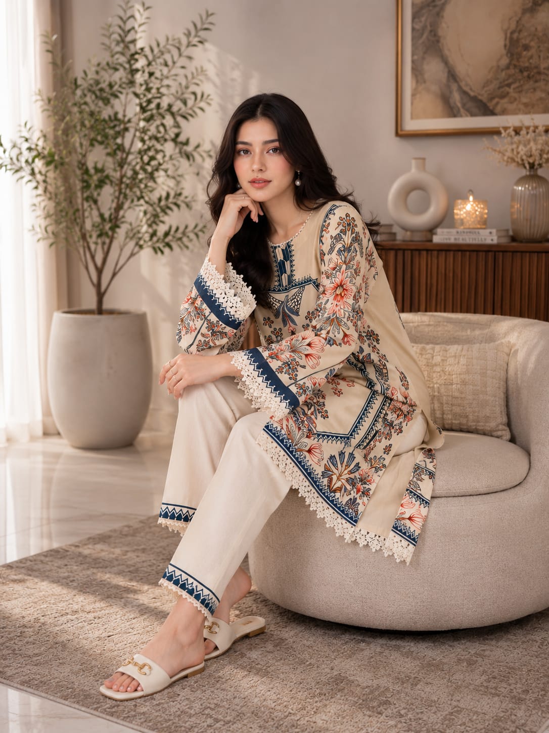 Premium Printed Lawn 2-Piece