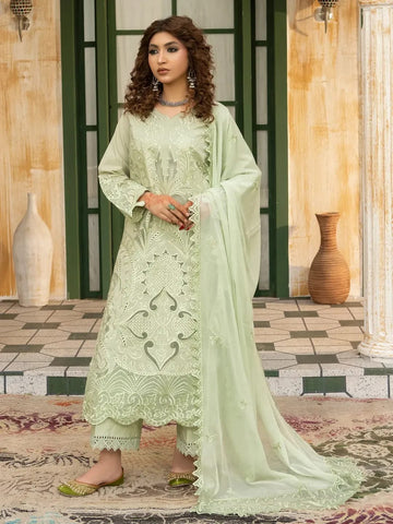 Lawn Embroidered Women's Stiched 4-PCS Set